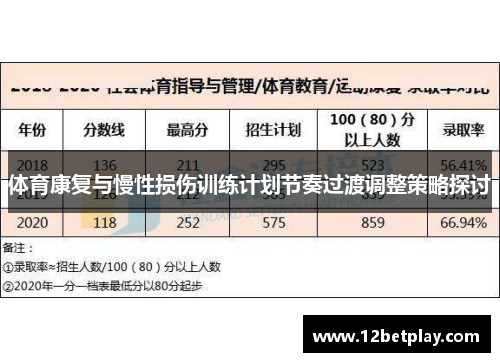 体育康复与慢性损伤训练计划节奏过渡调整策略探讨